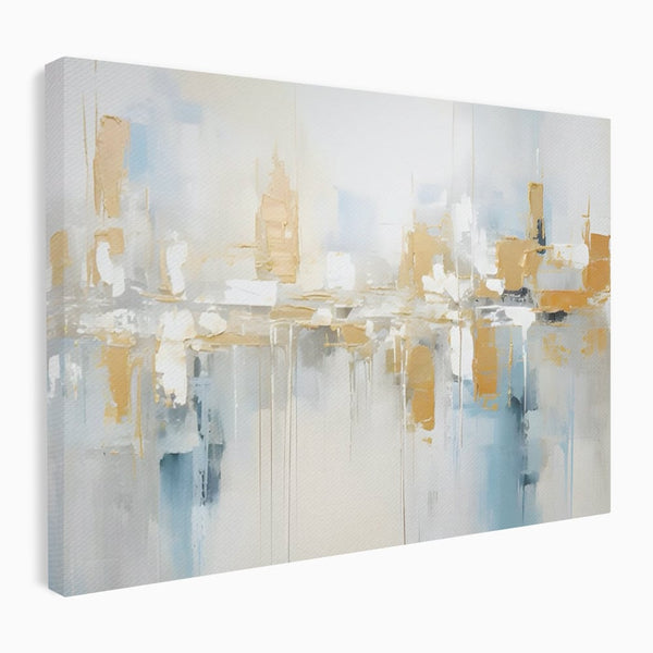 Tablou Canvas Premium LuxCanva® C1244 Abstract Paint Of Buildings , Relaxare, Living Room, Culori Vibrante