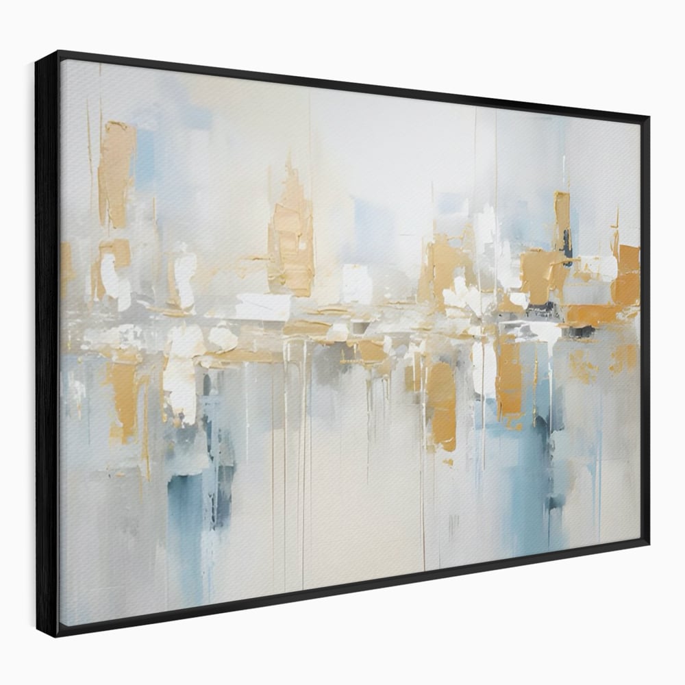 Tablou Canvas Premium LuxCanva® C1244 Abstract Paint Of Buildings , Relaxare, Living Room, Culori Vibrante