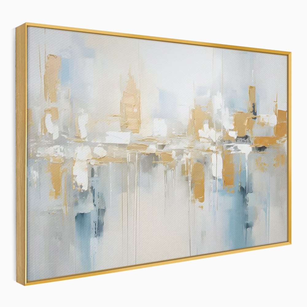 Tablou Canvas Premium LuxCanva® C1244 Abstract Paint Of Buildings , Relaxare, Living Room, Culori Vibrante