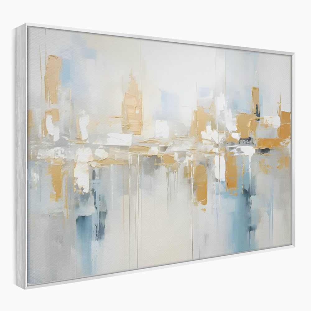 Tablou Canvas Premium LuxCanva® C1244 Abstract Paint Of Buildings , Relaxare, Living Room, Culori Vibrante