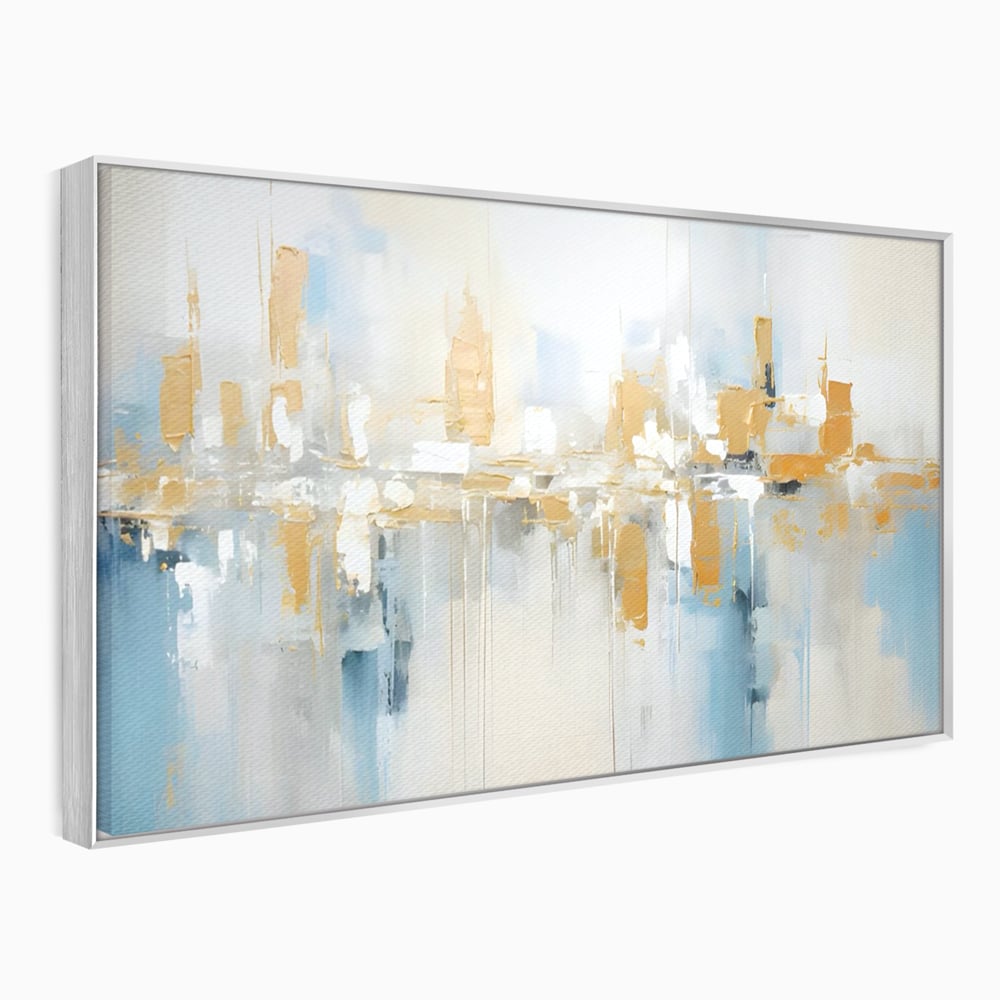 Tablou Canvas Premium LuxCanva® C1244 Abstract Paint Of Buildings , Relaxare, Living Room, Culori Vibrante