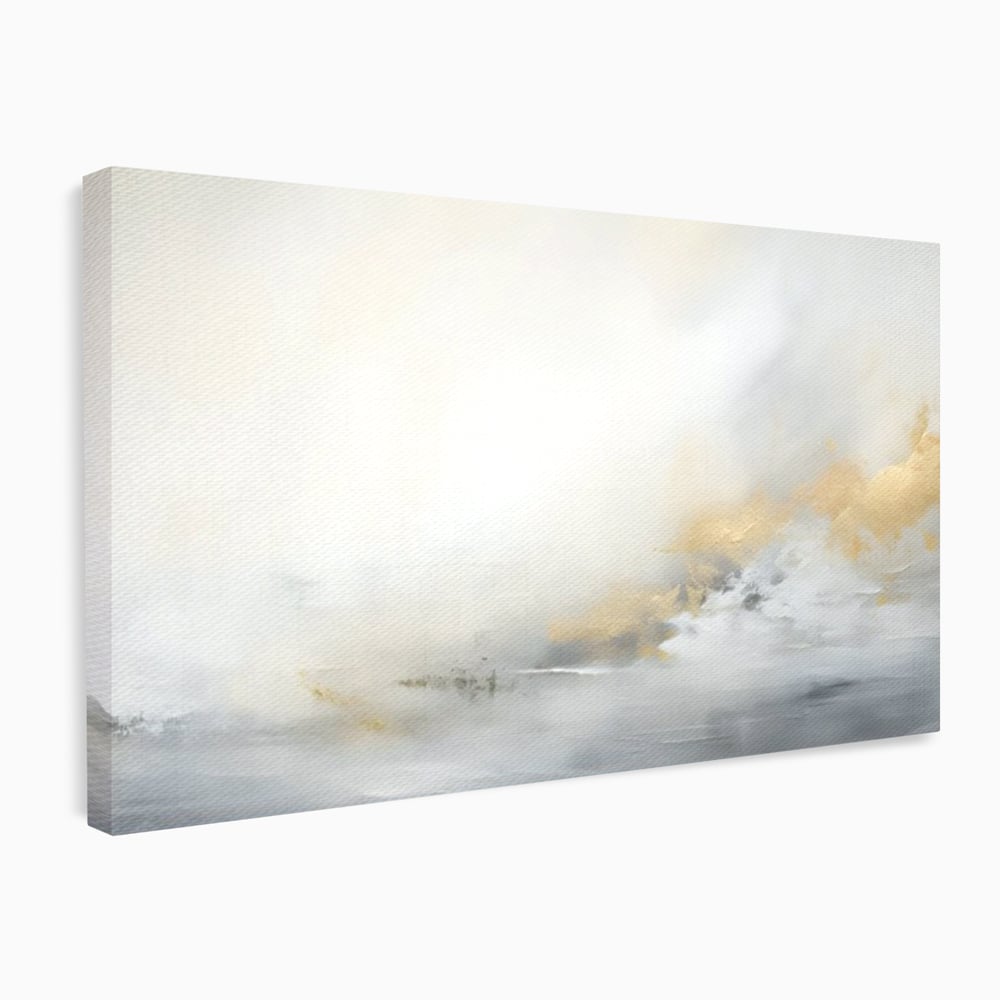 Tablou Canvas Premium LuxCanva® C1245 Ceata Deasupra Lacului , Relaxare, Living Room, Culori Vibrante