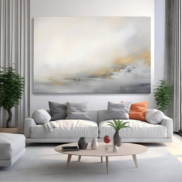 Tablou Canvas Premium LuxCanva® C1245 Ceata Deasupra Lacului , Relaxare, Living Room, Culori Vibrante