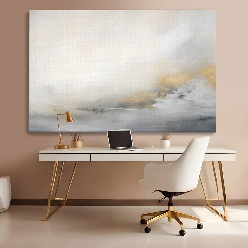 Tablou Canvas Premium LuxCanva® C1245 Ceata Deasupra Lacului , Relaxare, Living Room, Culori Vibrante