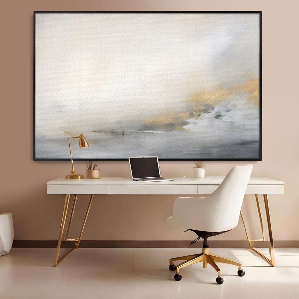 Tablou Canvas Premium LuxCanva® C1245 Ceata Deasupra Lacului , Relaxare, Living Room, Culori Vibrante