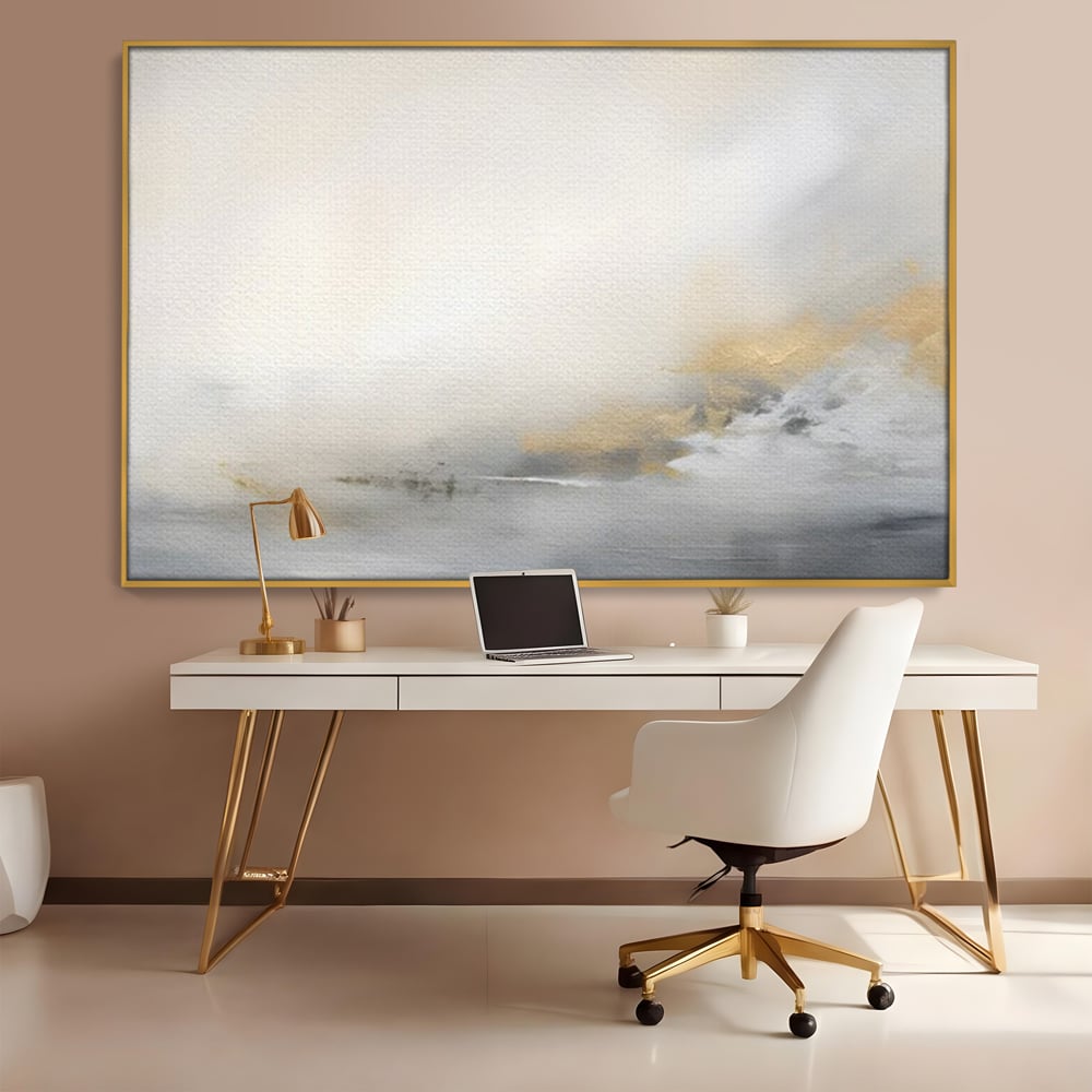 Tablou Canvas Premium LuxCanva® C1245 Ceata Deasupra Lacului , Relaxare, Living Room, Culori Vibrante