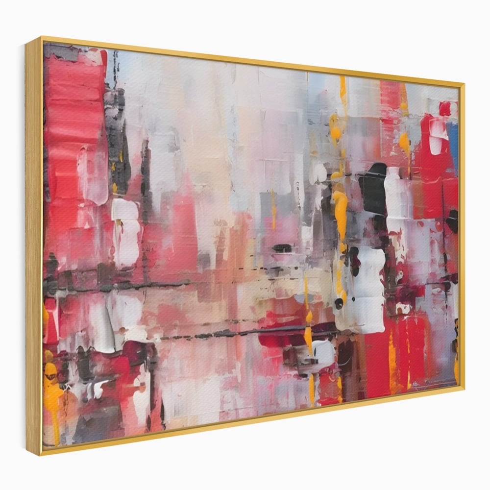 Tablou Canvas Premium LuxCanva® C1246 Culori Abstracte Pictate , Relaxare, Living Room, Culori Vibrante