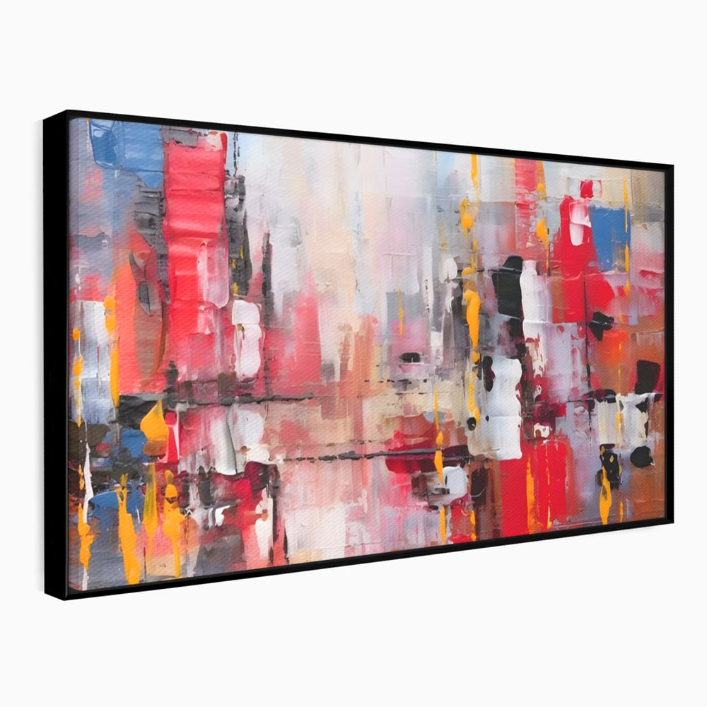Tablou Canvas Premium LuxCanva® C1246 Culori Abstracte Pictate , Relaxare, Living Room, Culori Vibrante