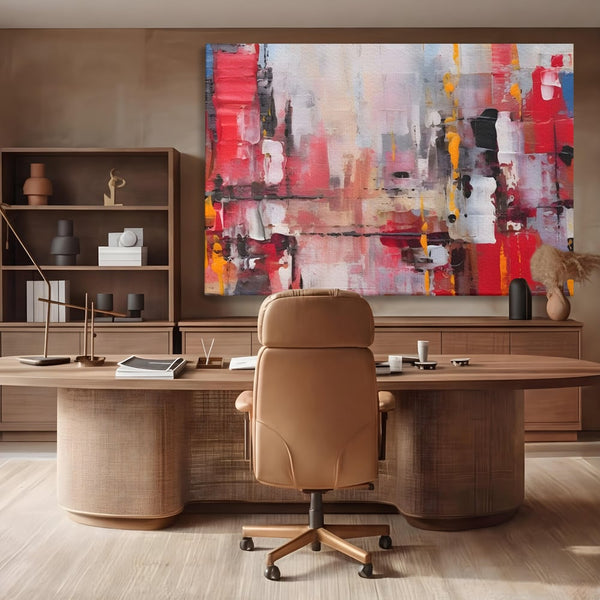 Tablou Canvas Premium LuxCanva® C1246 Culori Abstracte Pictate , Relaxare, Living Room, Culori Vibrante