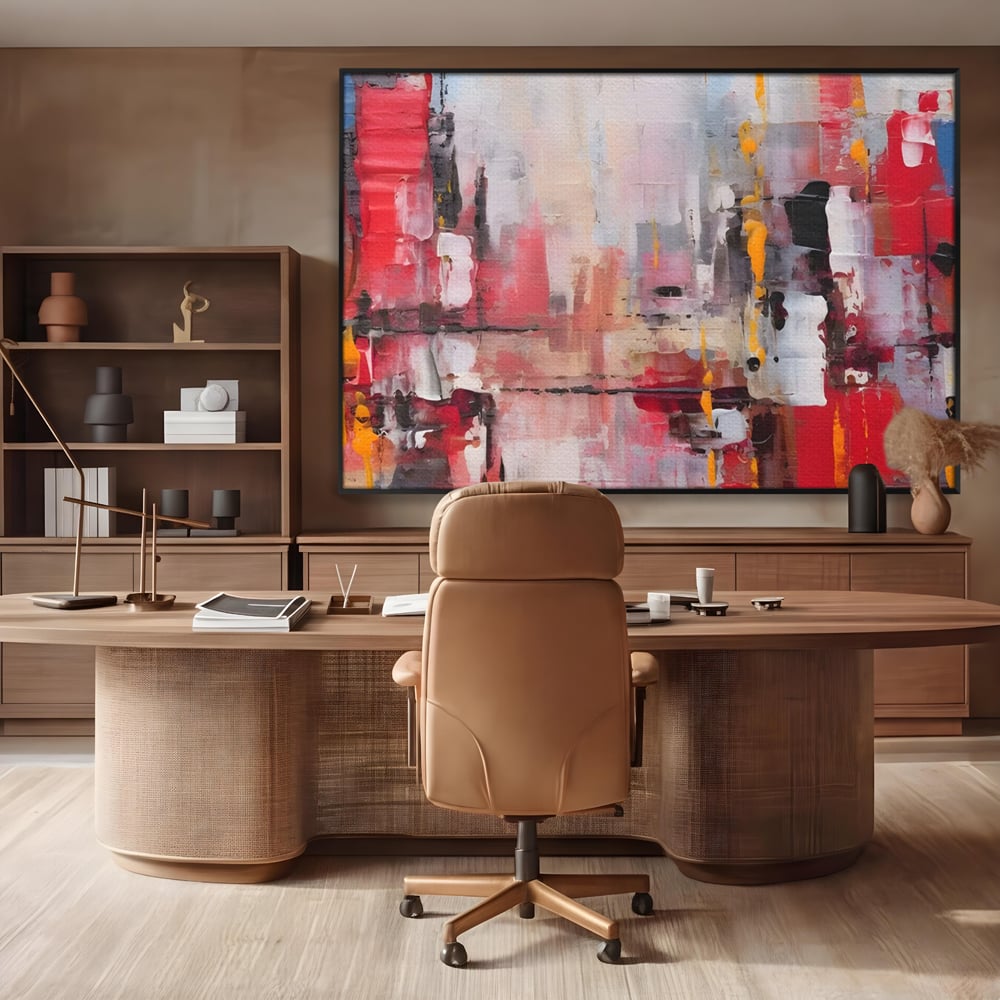 Tablou Canvas Premium LuxCanva® C1246 Culori Abstracte Pictate , Relaxare, Living Room, Culori Vibrante