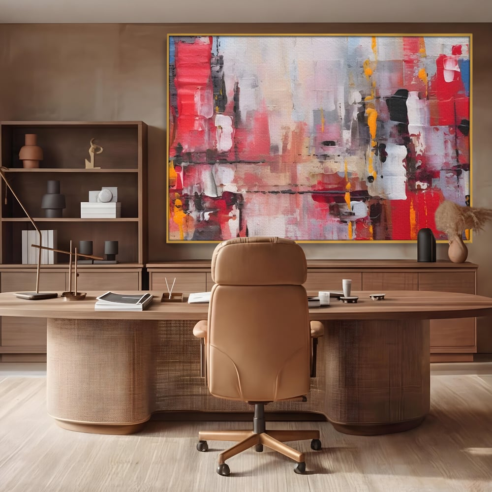 Tablou Canvas Premium LuxCanva® C1246 Culori Abstracte Pictate , Relaxare, Living Room, Culori Vibrante