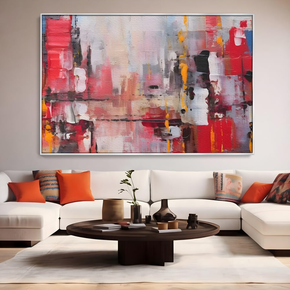 Tablou Canvas Premium LuxCanva® C1246 Culori Abstracte Pictate , Relaxare, Living Room, Culori Vibrante