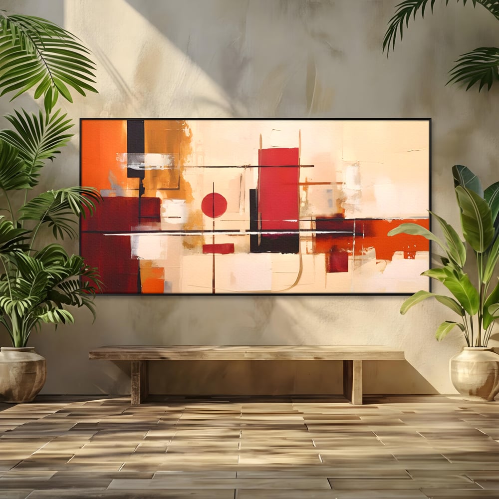 Tablou Canvas Premium LuxCanva® C1247 Pictura Iluzie Abstracta , Relaxare, Living Room, Culori Vibrante