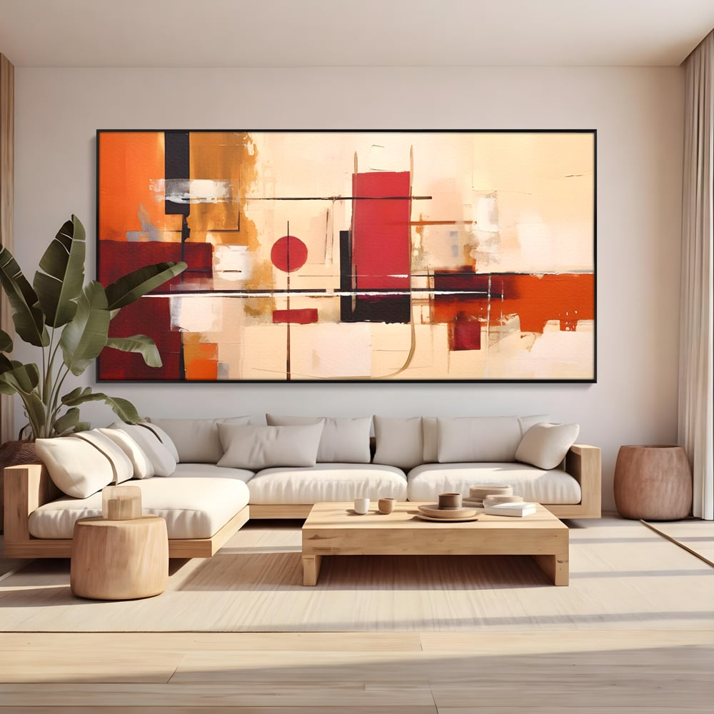 Tablou Canvas Premium LuxCanva® C1247 Pictura Iluzie Abstracta , Relaxare, Living Room, Culori Vibrante