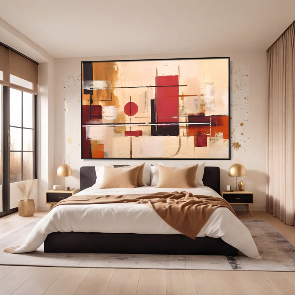 Tablou Canvas Premium LuxCanva® C1247 Pictura Iluzie Abstracta , Relaxare, Living Room, Culori Vibrante