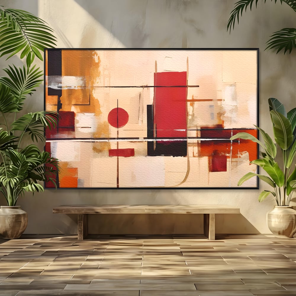 Tablou Canvas Premium LuxCanva® C1247 Pictura Iluzie Abstracta , Relaxare, Living Room, Culori Vibrante