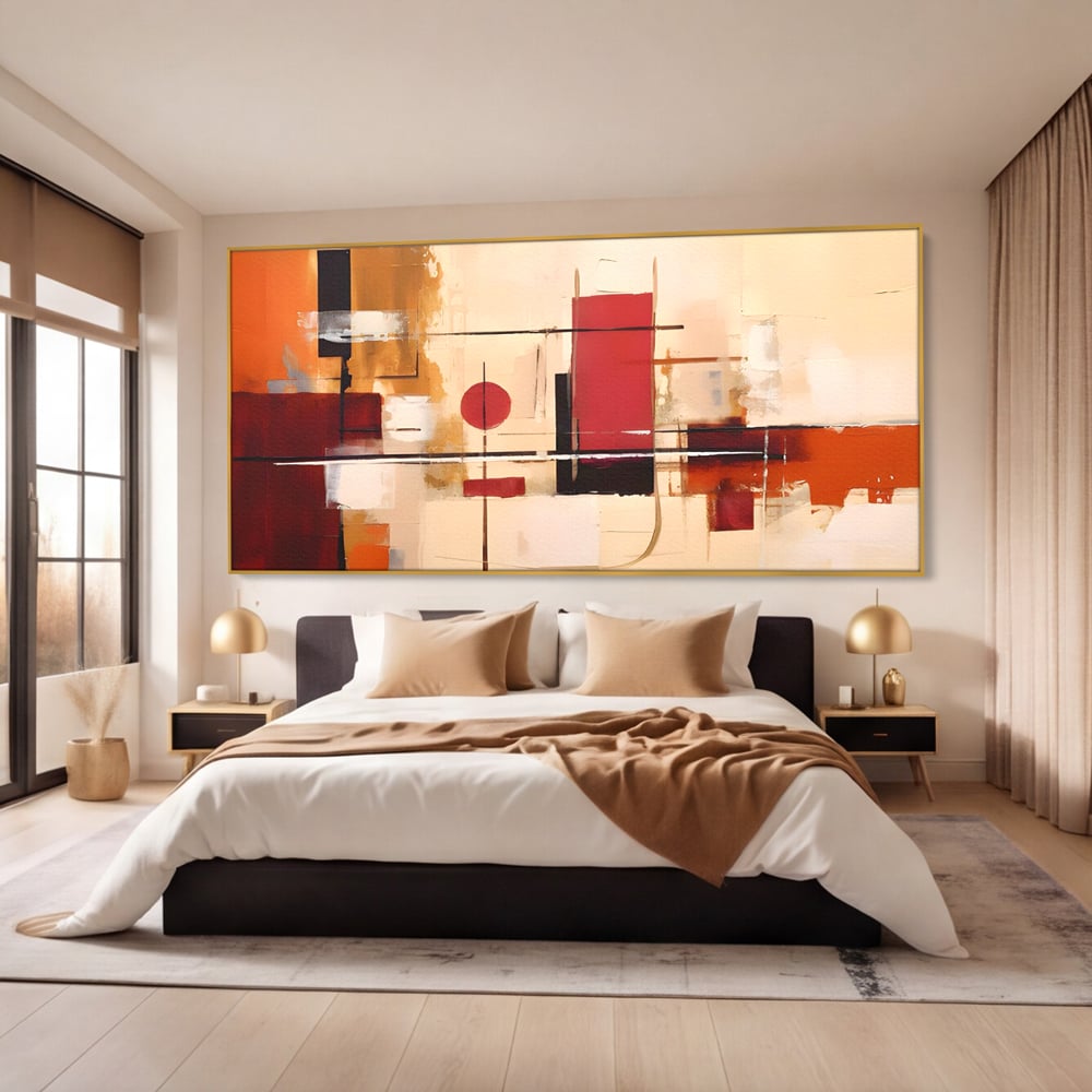 Tablou Canvas Premium LuxCanva® C1247 Pictura Iluzie Abstracta , Relaxare, Living Room, Culori Vibrante