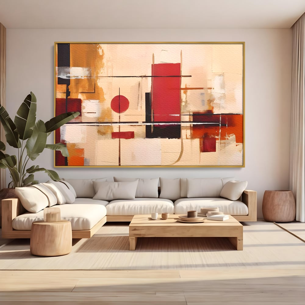 Tablou Canvas Premium LuxCanva® C1247 Pictura Iluzie Abstracta , Relaxare, Living Room, Culori Vibrante