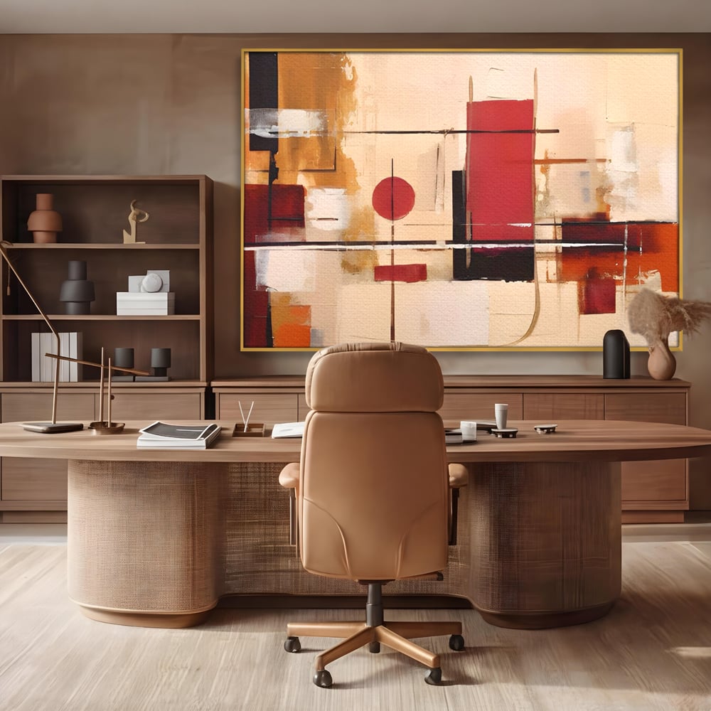 Tablou Canvas Premium LuxCanva® C1247 Pictura Iluzie Abstracta , Relaxare, Living Room, Culori Vibrante