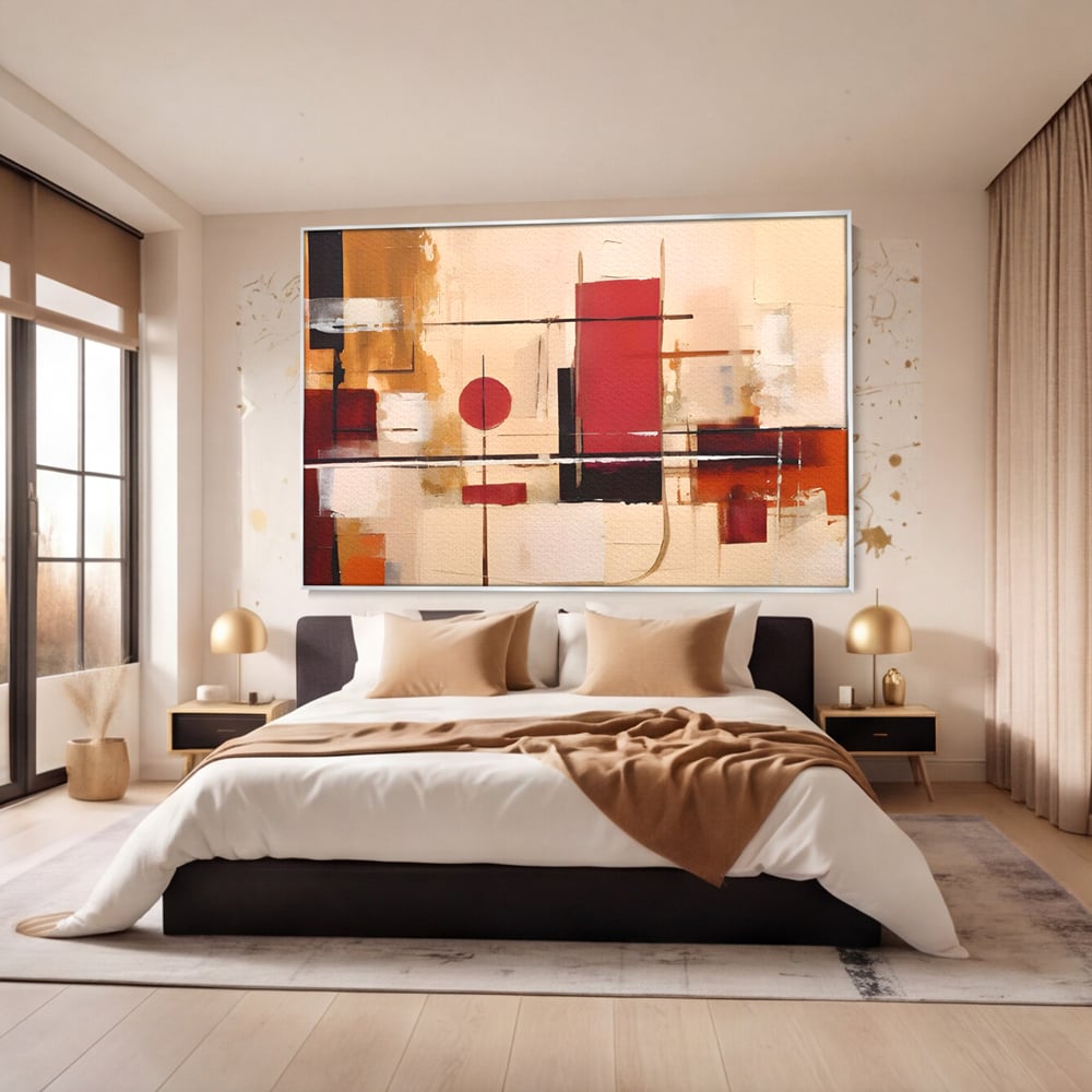 Tablou Canvas Premium LuxCanva® C1247 Pictura Iluzie Abstracta , Relaxare, Living Room, Culori Vibrante