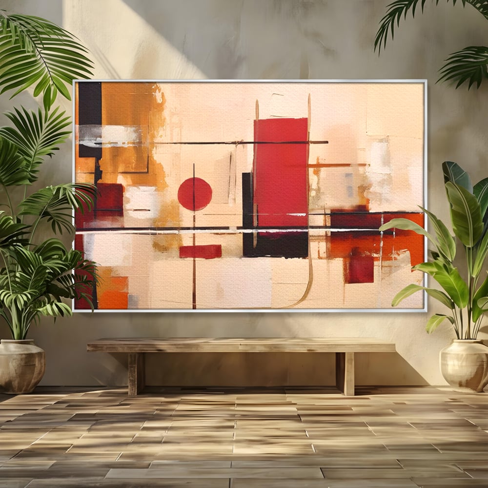 Tablou Canvas Premium LuxCanva® C1247 Pictura Iluzie Abstracta , Relaxare, Living Room, Culori Vibrante