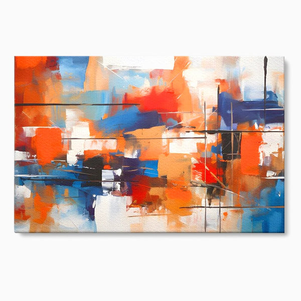 Leinwandbilder Premium LuxCanva® C1248, Abstrakte mehrfarbige Leinwandbilder, Entspannend, Wohnzimmer, Lebendige Farben