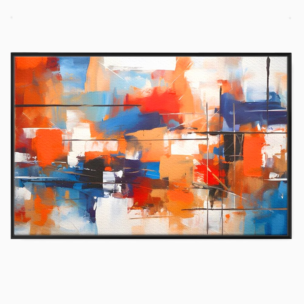 Leinwandbilder Premium LuxCanva® C1248, Abstrakte mehrfarbige Leinwandbilder, Entspannend, Wohnzimmer, Lebendige Farben