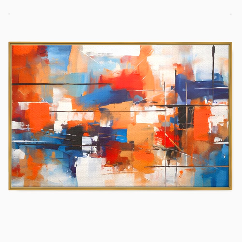 Leinwandbilder Premium LuxCanva® C1248, Abstrakte mehrfarbige Leinwandbilder, Entspannend, Wohnzimmer, Lebendige Farben