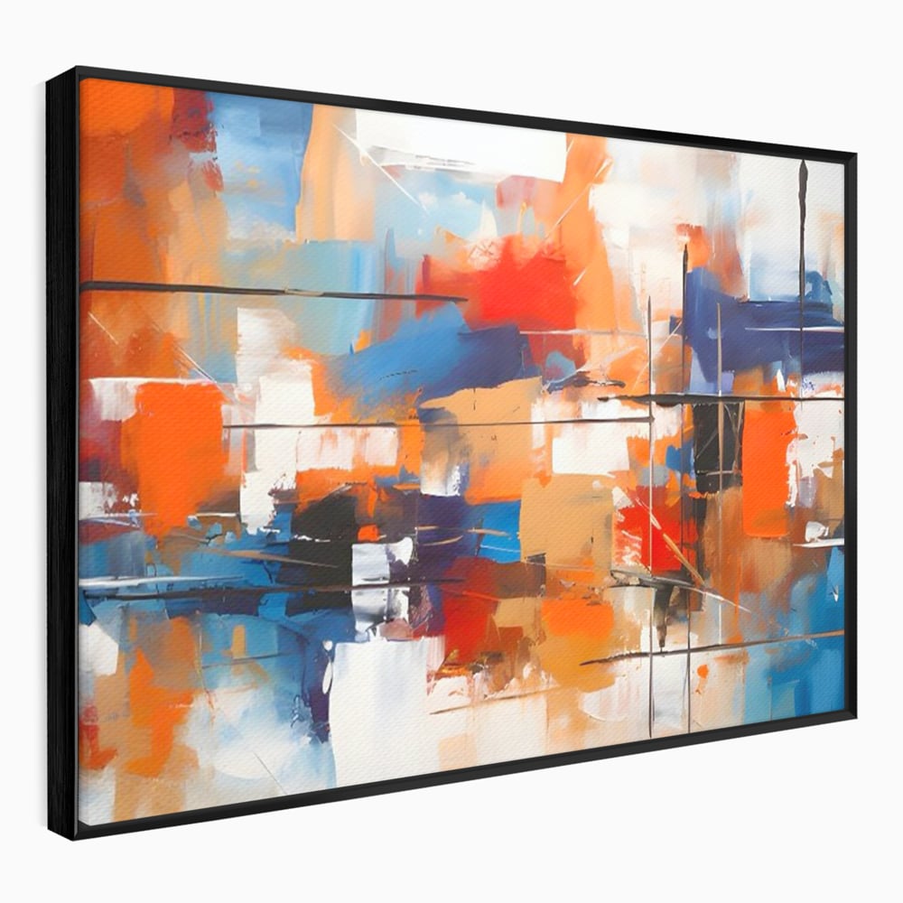 Leinwandbilder Premium LuxCanva® C1248, Abstrakte mehrfarbige Leinwandbilder, Entspannend, Wohnzimmer, Lebendige Farben