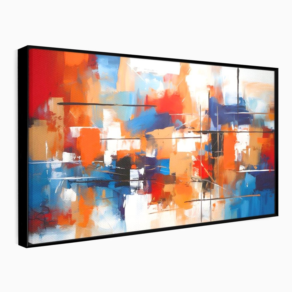 Leinwandbilder Premium LuxCanva® C1248, Abstrakte mehrfarbige Leinwandbilder, Entspannend, Wohnzimmer, Lebendige Farben