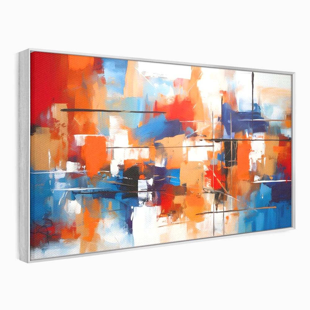 Leinwandbilder Premium LuxCanva® C1248, Abstrakte mehrfarbige Leinwandbilder, Entspannend, Wohnzimmer, Lebendige Farben
