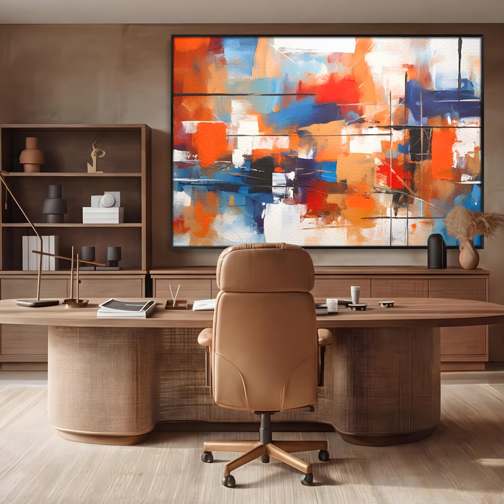 Leinwandbilder Premium LuxCanva® C1248, Abstrakte mehrfarbige Leinwandbilder, Entspannend, Wohnzimmer, Lebendige Farben
