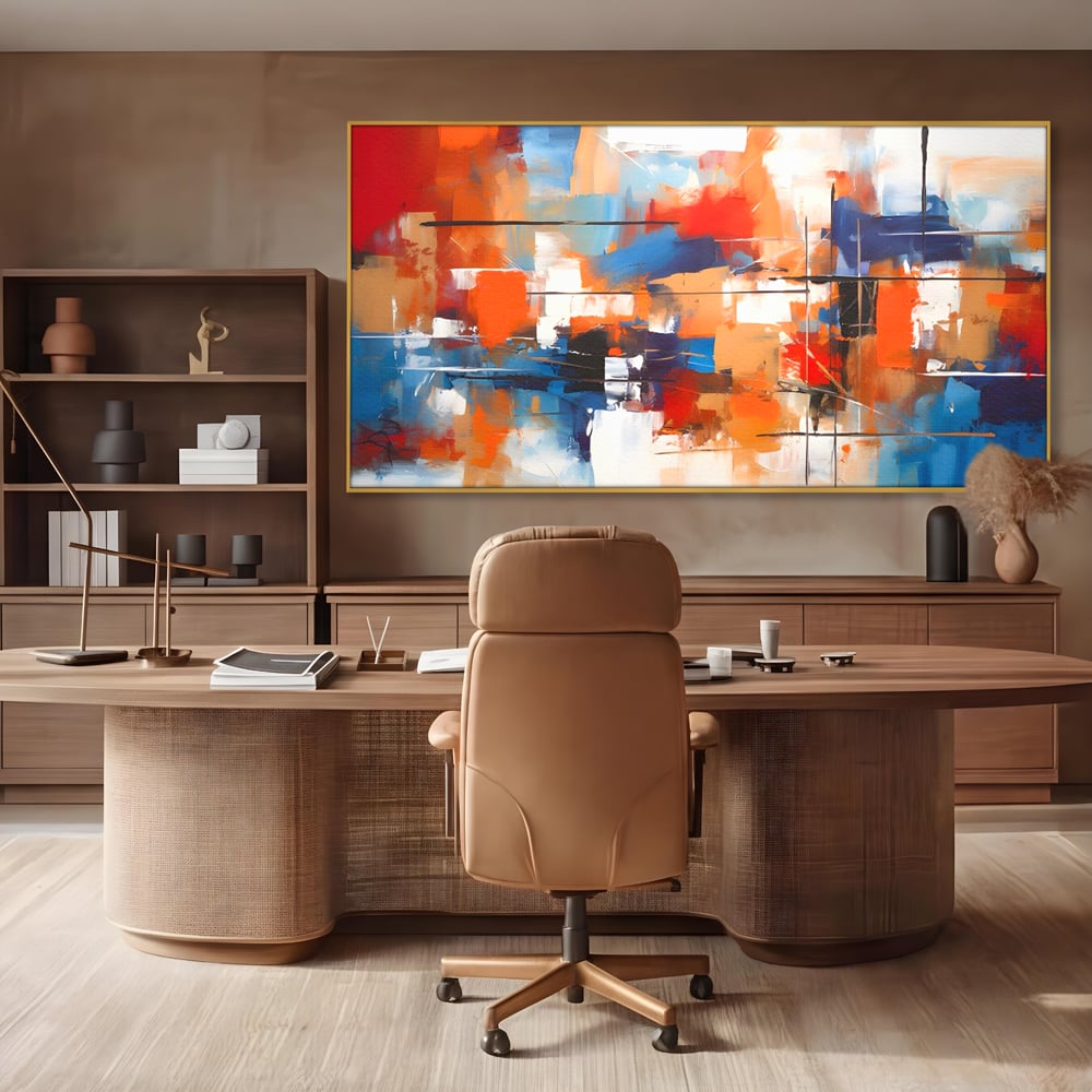 Leinwandbilder Premium LuxCanva® C1248, Abstrakte mehrfarbige Leinwandbilder, Entspannend, Wohnzimmer, Lebendige Farben