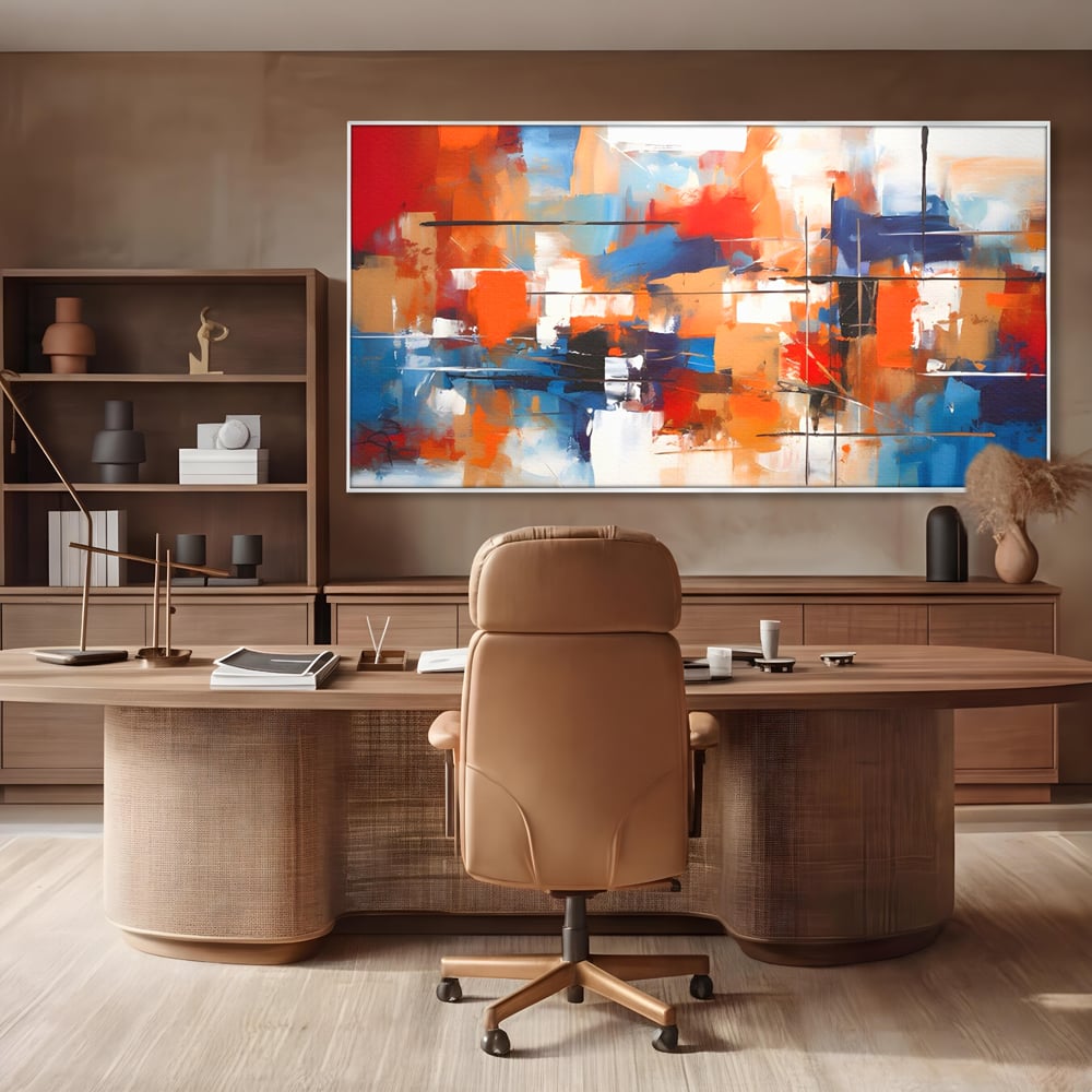 Leinwandbilder Premium LuxCanva® C1248, Abstrakte mehrfarbige Leinwandbilder, Entspannend, Wohnzimmer, Lebendige Farben