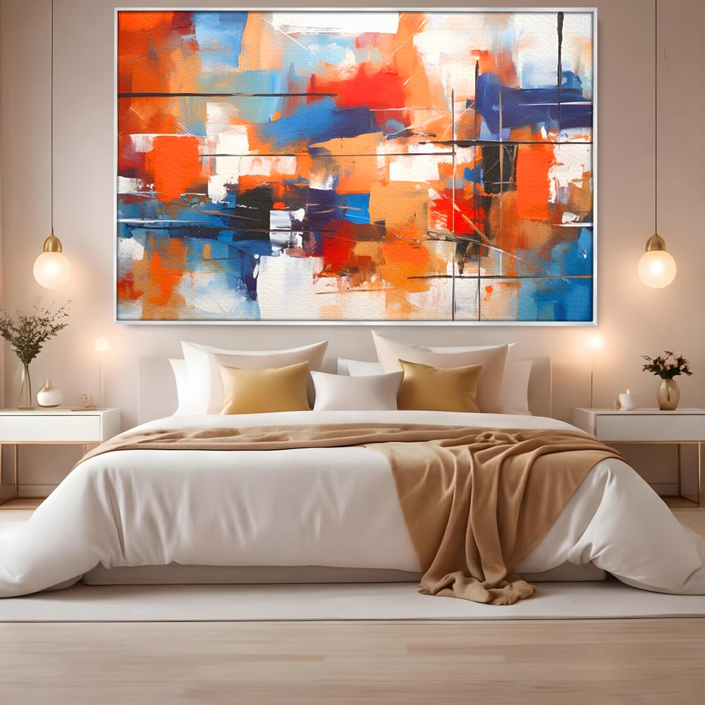 Leinwandbilder Premium LuxCanva® C1248, Abstrakte mehrfarbige Leinwandbilder, Entspannend, Wohnzimmer, Lebendige Farben