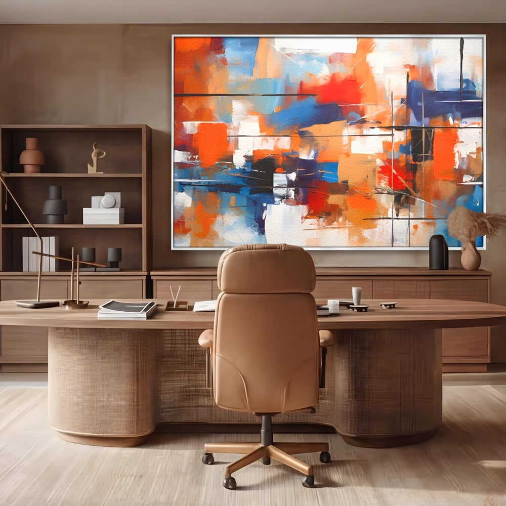 Leinwandbilder Premium LuxCanva® C1248, Abstrakte mehrfarbige Leinwandbilder, Entspannend, Wohnzimmer, Lebendige Farben