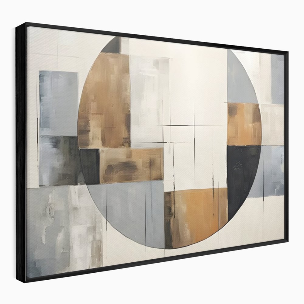 Tablou Canvas Premium LuxCanva® C1249, Black Abstract Lines , Relaxare, Living Room, Culori Vibrante