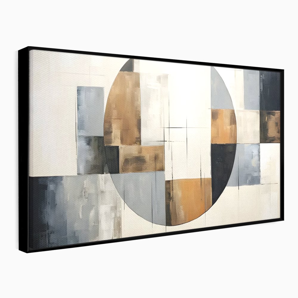 Tablou Canvas Premium LuxCanva® C1249, Black Abstract Lines , Relaxare, Living Room, Culori Vibrante