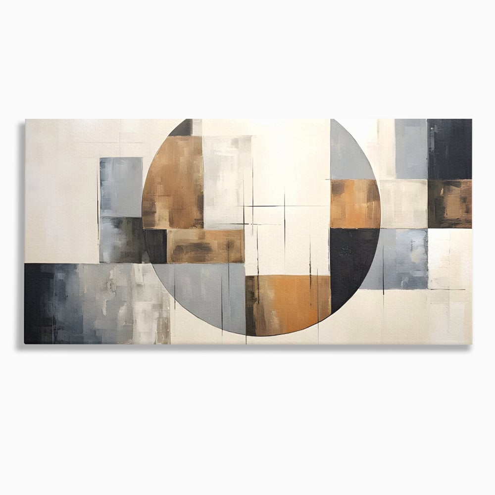 Tablou Canvas Premium LuxCanva® C1249, Black Abstract Lines , Relaxare, Living Room, Culori Vibrante