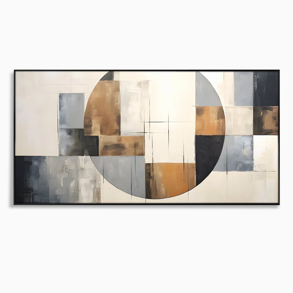 Tablou Canvas Premium LuxCanva® C1249, Black Abstract Lines , Relaxare, Living Room, Culori Vibrante