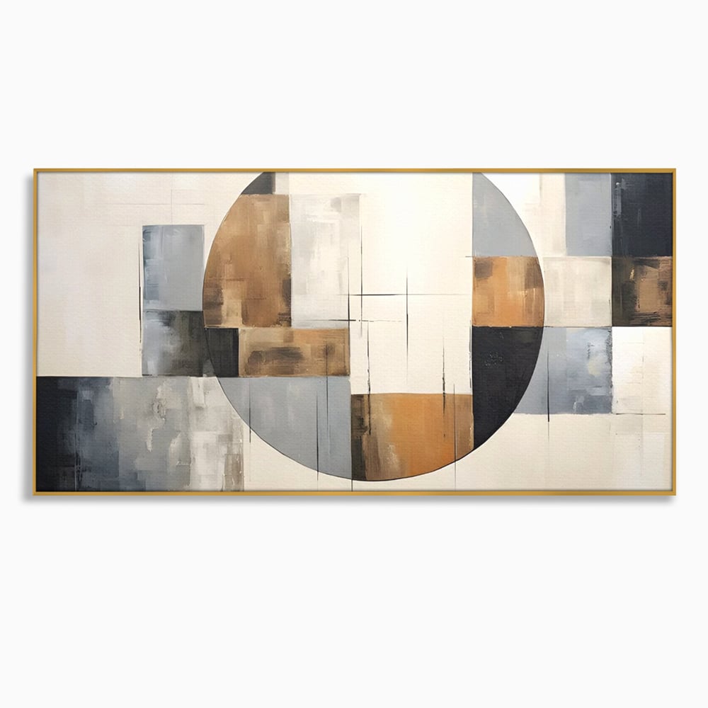 Tablou Canvas Premium LuxCanva® C1249, Black Abstract Lines , Relaxare, Living Room, Culori Vibrante