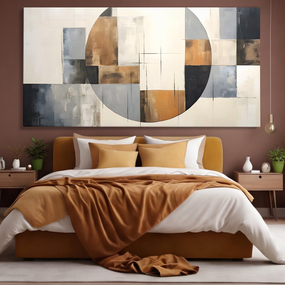 Tablou Canvas Premium LuxCanva® C1249, Black Abstract Lines , Relaxare, Living Room, Culori Vibrante