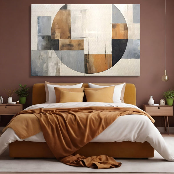 Tablou Canvas Premium LuxCanva® C1249, Black Abstract Lines , Relaxare, Living Room, Culori Vibrante