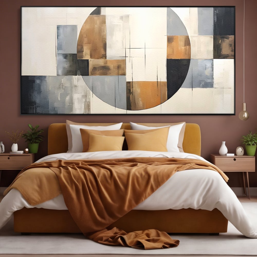 Tablou Canvas Premium LuxCanva® C1249, Black Abstract Lines , Relaxare, Living Room, Culori Vibrante