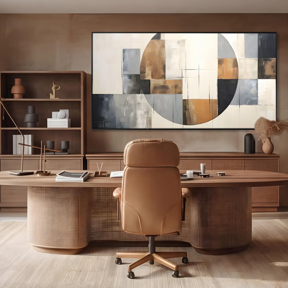 Tablou Canvas Premium LuxCanva® C1249, Black Abstract Lines , Relaxare, Living Room, Culori Vibrante
