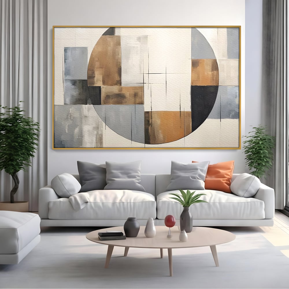 Tablou Canvas Premium LuxCanva® C1249, Black Abstract Lines , Relaxare, Living Room, Culori Vibrante