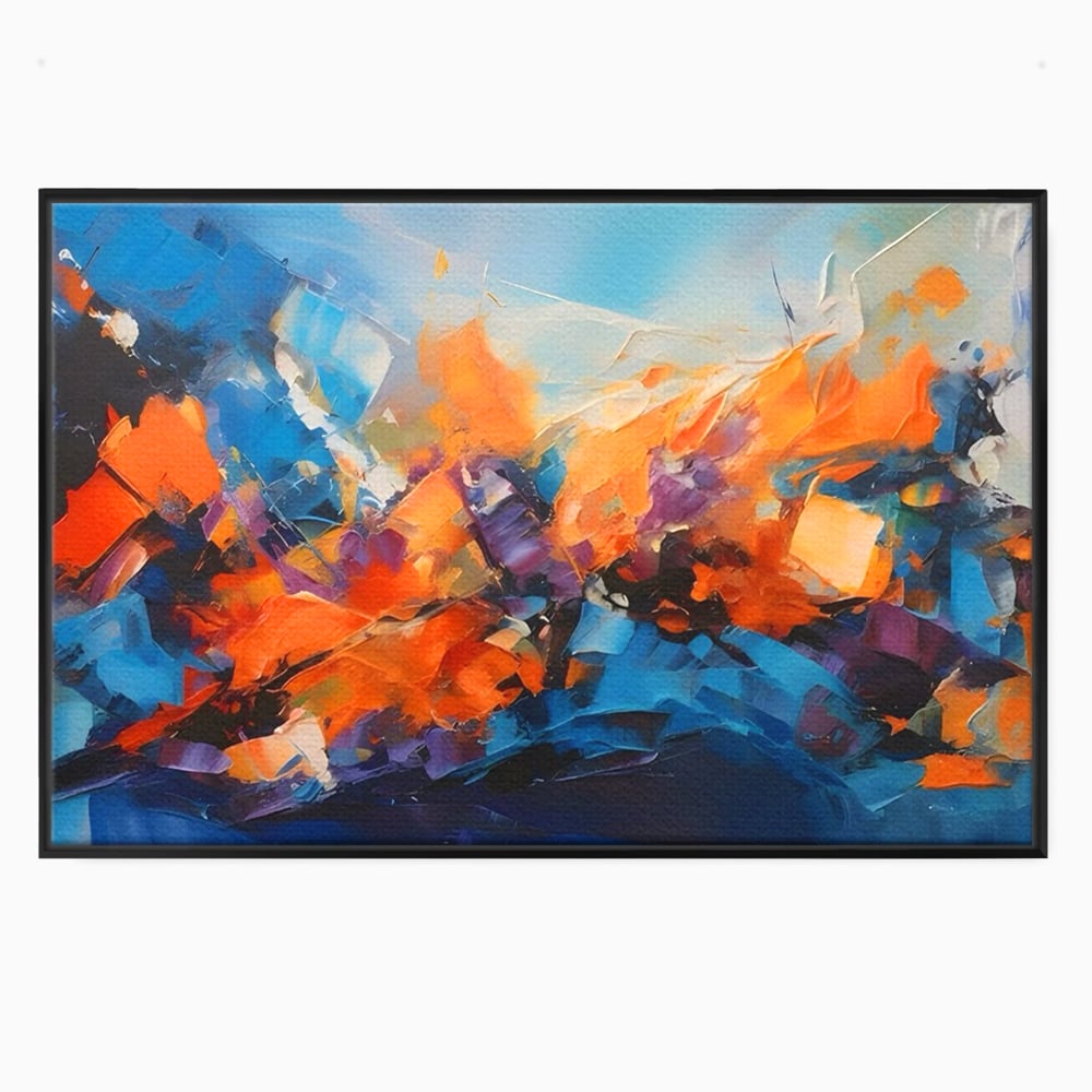 Tablou Canvas Premium LuxCanva® C1250, Futuristic Abstract Art , Relaxare, Living Room, Culori Vibrante