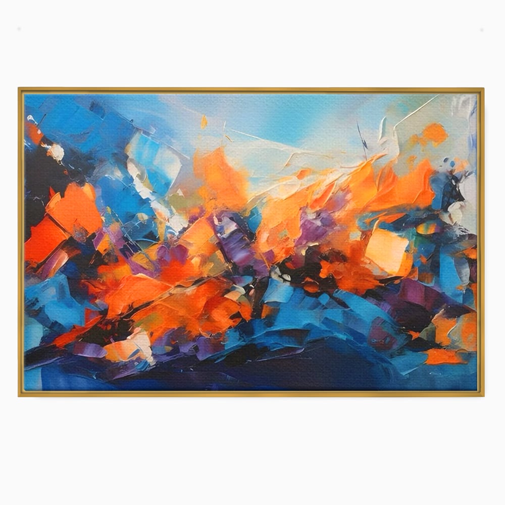 Tablou Canvas Premium LuxCanva® C1250, Futuristic Abstract Art , Relaxare, Living Room, Culori Vibrante