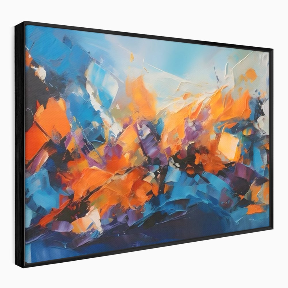Tablou Canvas Premium LuxCanva® C1250, Futuristic Abstract Art , Relaxare, Living Room, Culori Vibrante