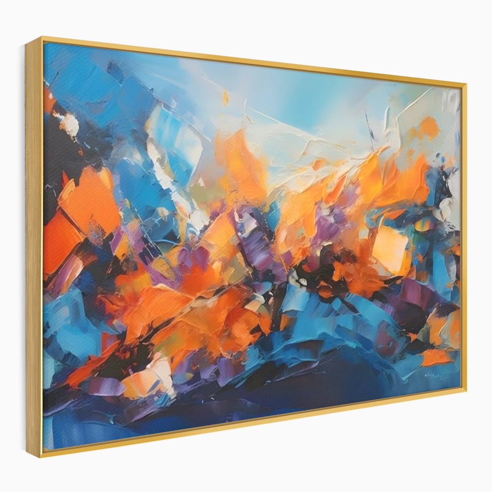 Tablou Canvas Premium LuxCanva® C1250, Futuristic Abstract Art , Relaxare, Living Room, Culori Vibrante